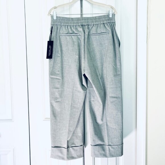 Rachel Zoe Straight Leg Cropped & Cuffed Pants in Gray (10) New With Tag - Picture 5 of 10